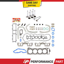 Head Gasket Set Intake Exhaust Valves for 81-82 Toyota Pick up Corona 2.4L 22R picture