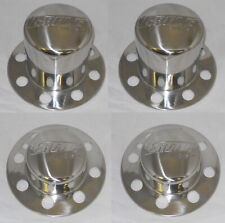 SET OF 4 DUALLY 8 LUG EAGLE ALLOYS WHEEL CENTER CAPS STAINLESS STEEL 3189 09 K  picture