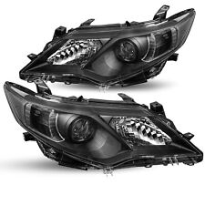 For 2012 2013 2014 Toyota Camry Sedan Black Clear Projector Headlights Pair picture