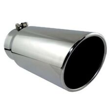 Stainless Steel Slant Cut With Rolled Edge Exhaust Tip 4