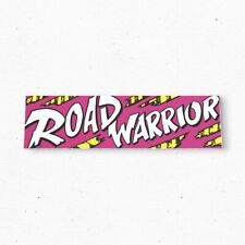 ROAD WARRIOR Bumper Sticker - Funny Vintage Style - Vinyl Decal 80s 90s picture