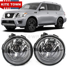New Pair Fog Lights For Nissan Armada Exclusive Platinum Reserve SL SV 2017-2020 picture