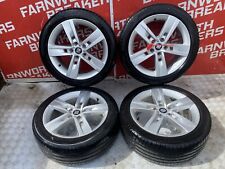 SEAT LEON MK3 SET OF ALLOY WHEELS WITH TYRES 17 INCH 5F0601025T 7JX17H2 MARKS picture
