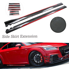 Fiber Look Side Skirt Extension Spoiler Splitter For Audi TT RS 8J 8N Coupe picture